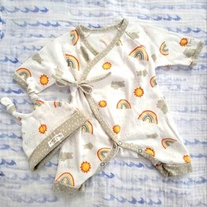 Bunnies by the Bay Little Sunshine Kimono Set